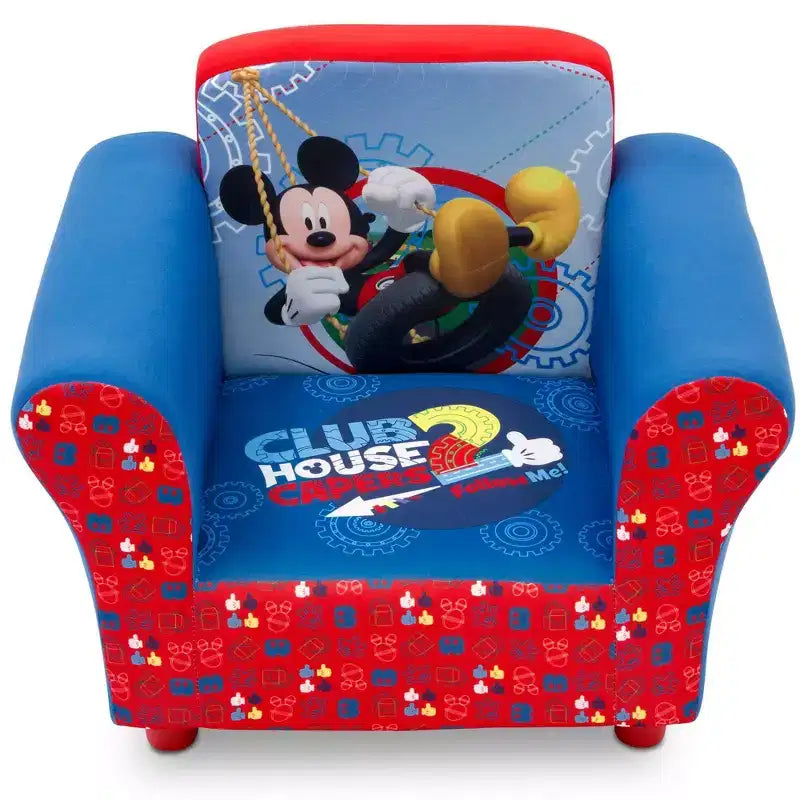 Poltroncina Imbottita per Bambini con Tasche Portaoggetti