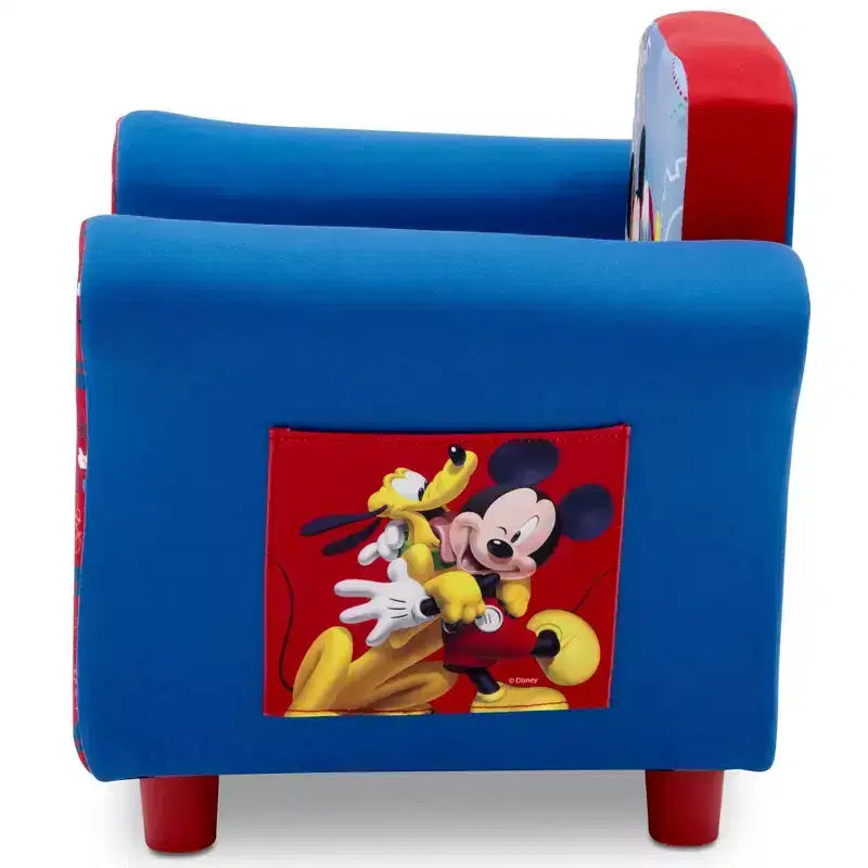 Poltroncina Imbottita per Bambini con Tasche Portaoggetti