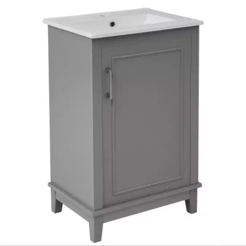 Mobile bagno da 50 cm con lavabo in ceramica