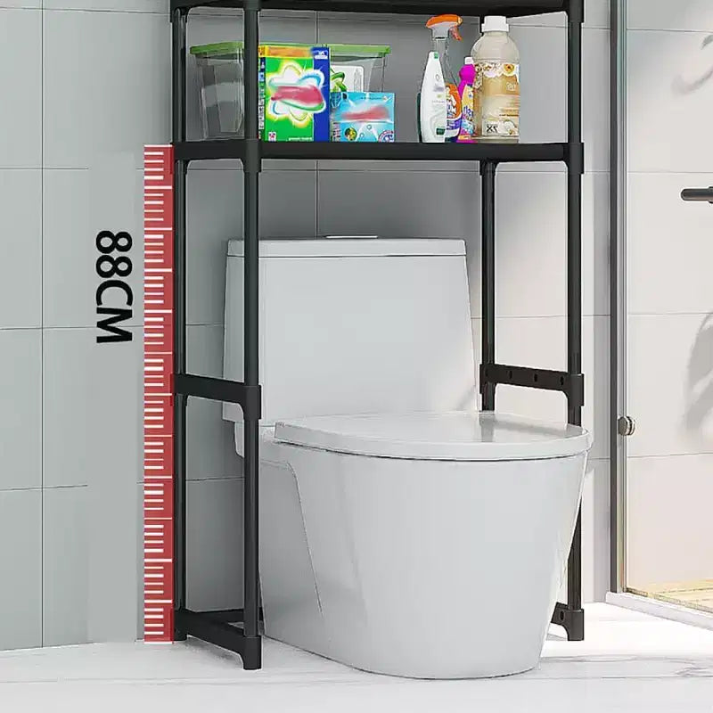 Scaffale da bagno a 3 ripiani da mettere sopra il WC con struttura in ferro