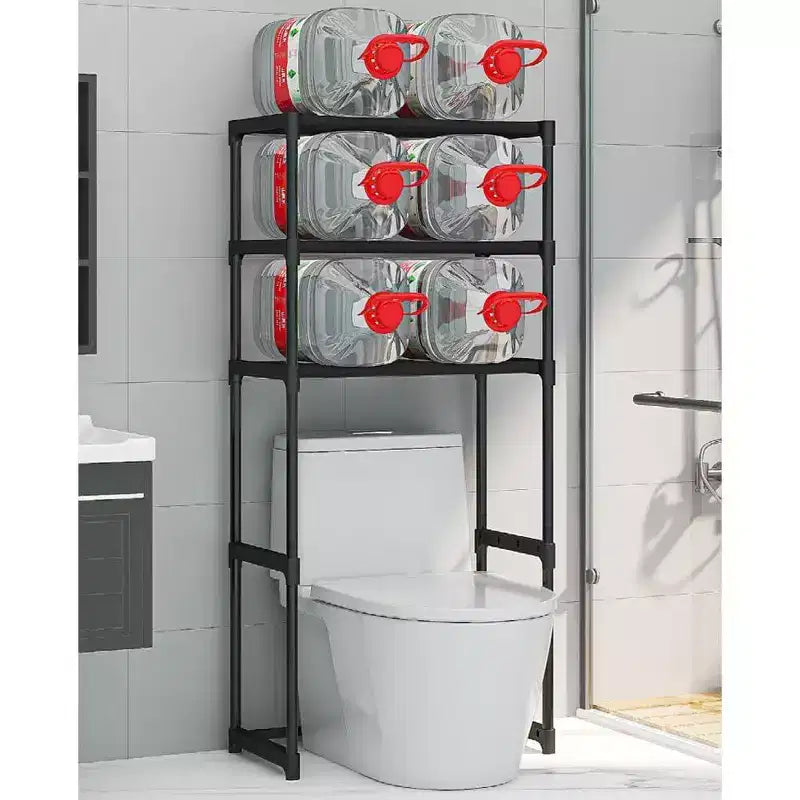 Scaffale da bagno a 3 ripiani da mettere sopra il WC con struttura in ferro