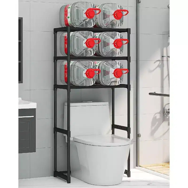 Scaffale da bagno a 3 ripiani da mettere sopra il WC con struttura in ferro