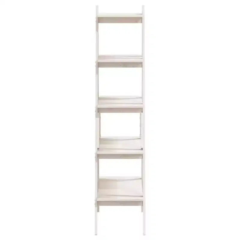 Libreria a 5 ripiani a forma di A in legno massello di pino