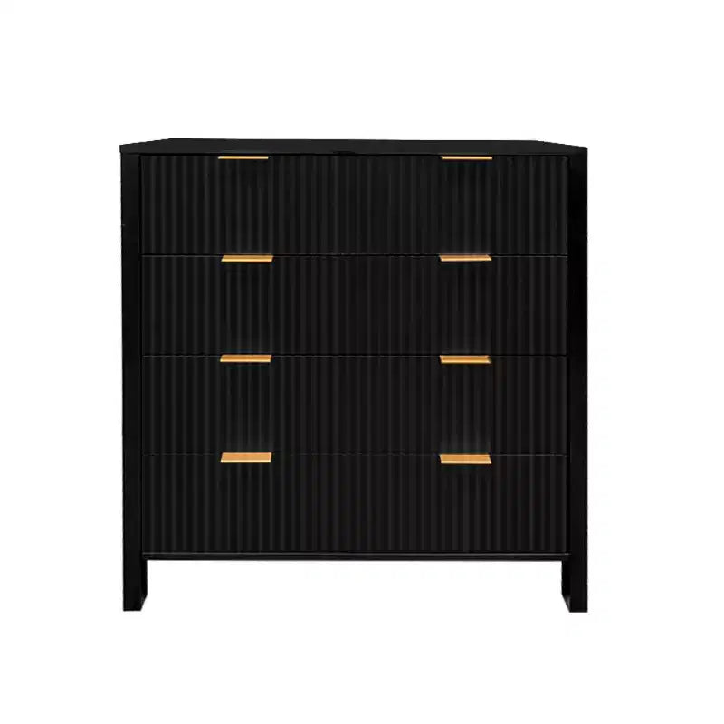 Dresser for Bedroom, 4-Drawer Farmhouse Solid Wood Dresser, Vintage Storage Chest with Tapered Legs