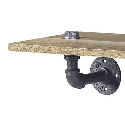 Scaffale a muro con struttura in metallo da 18" e schienale aperto