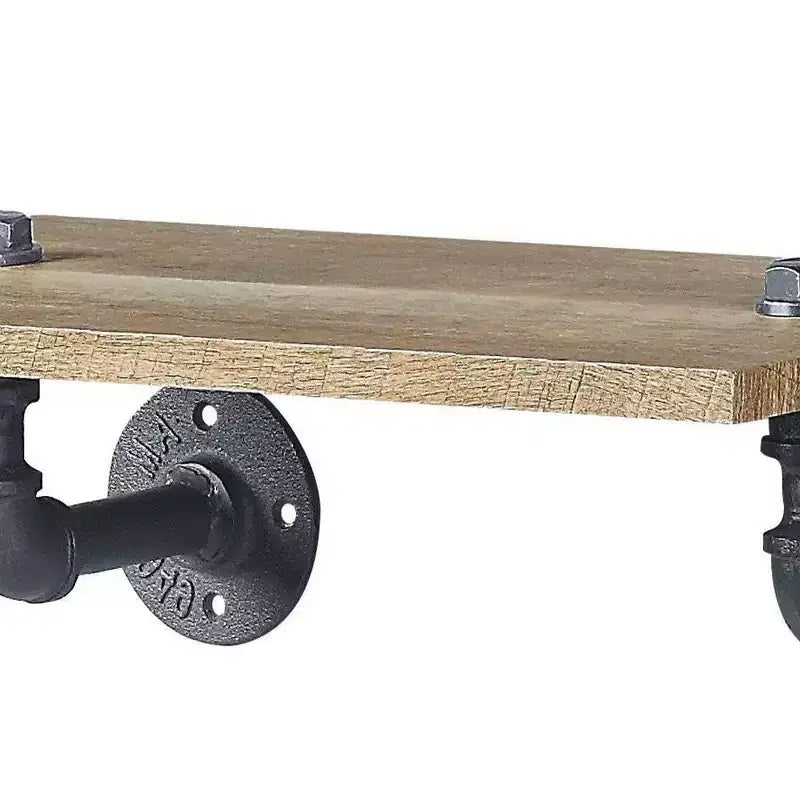 Scaffale a muro con struttura in metallo da 18" e schienale aperto