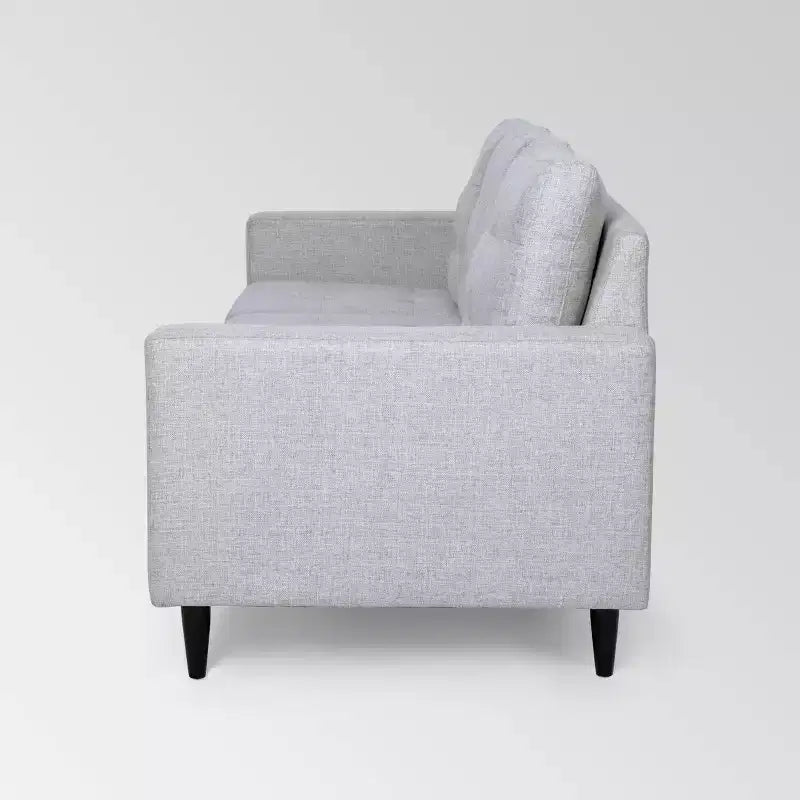 Divano Tufted Contemporaneo, 3 Posti, Rivestimento in Poliestere