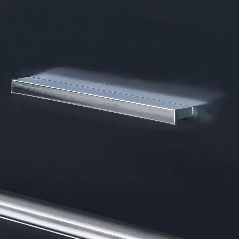 Comodino a 3 cassetti con struttura in alluminio