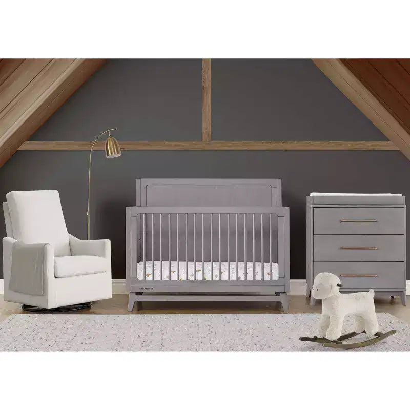 Culla convertibile 6 in 1 con design di metà secolo