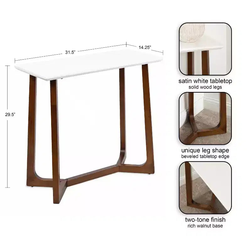Consolle in legno bicolore